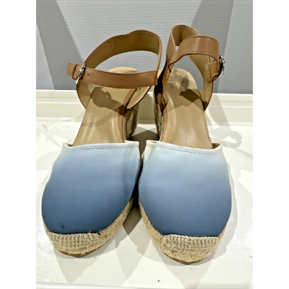 Naturalizer Ombré Blue Tones Espadrille Wedge Sandals - Picture 4 of 7